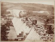 The back of the wall of the Vyrnwy dam, June 1886