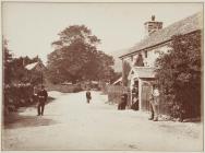 A street in the village of Llanwddyn, 1886