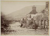 The village of Llanwddyn after demolition, c....