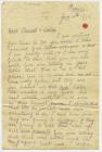 Letter sent home from the First World War by...