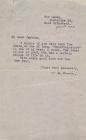 Letter by the poet W. H. Davies to his...