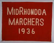Banner of the Mid Rhondda Marchers, 1936