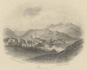 A view of Brecon and the River Usk, 19th century