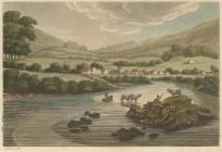 A view of Builth Wells and the river Wye, 1797