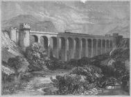 Engraving of Knucklas railway viaduct, c. 1865