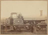 Locomotive at Cyfarthfa Ironworks, c. 1885