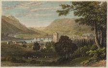 Engraving of Builth Wells, 1830