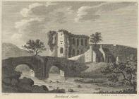 Engraving of Brecknock Castle, 1786