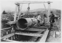 Pipeline construction, Elan Valley waterworks,...