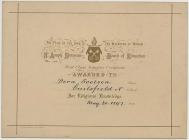 Certificate for religious knowledge, 1897