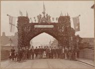 Decorations for royal visit to Welshpool, 1909