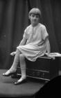 Portrait photograph of Miss Daley seated, c....