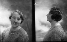 Double portrait photographs of a woman, c. 193?...