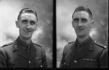 Double portrait photographs of Lt Reeves in...