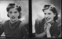 Double portrait photographs of a woman, c.193?-...