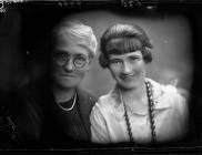 Portrait photograph of two women ( - mother and...