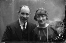 Portrait photograph of a married couple, c. 193...