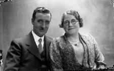 Portrait photograph of a husband and wife, c....