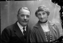 Portrait photograph of Mr and Mrs Davies, c....