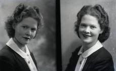 Double portrait photograph of Miss B Parry,...