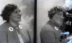 Double portrait photograph of Miss Bridget...