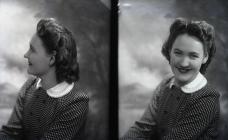 Double portrait photograph of Mrs Richards,...