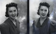Double portrait photograph of Miss J. Tunseley,...