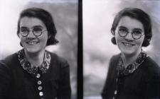 Double portrait photograph of Miss Thomas,...