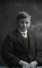 Portrait photograph of a young boy, Llandrindod...