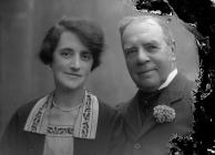 Portrait photograph of a man and his wife,...