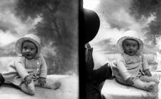 Portrait photograph of a baby, Llandrindod Wells