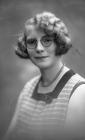 Portrait photograph of Mrs/Miss? Morgan, c193?-...