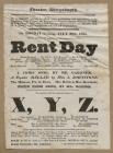 Theatre Play Bill, Aberystwyth - 'Rent Day...