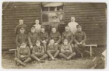 Sergeant Richard Richards in group at Heaton...