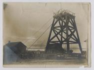 The headgear of the winding engine, Cwrtherbert...