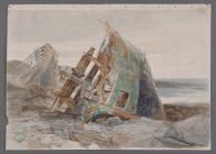 'Norwegian Ship "Mercar" wrecked...