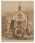 Drawing of the Old Town Hall, High Street,...