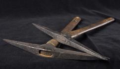 Toy collier's tools - two mandrels, early...