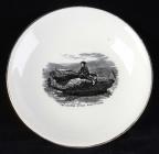 Souvenir plate from Pontypridd, showing the...