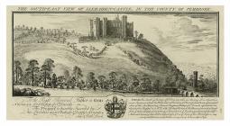 'The South East View of Llehaiden Castle...