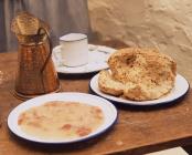 Replicas of food that were given to prisoners...