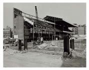 Demolishing the old North Stand, Cardiff Arms...