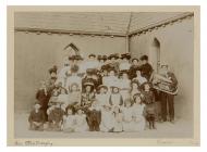 Photograph of a choir, Commins Coch, Machynlleth