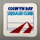 Colwyn Bay Squash Club blazer badge, 20th century
