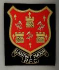 Llantwit Major Rugby Football Club blazer badge...