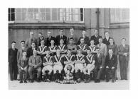 Nantlle Vale football team, outside the Central...