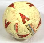 Football signed by the Welsh team.