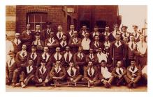 Servicemen at Trent Bridge Military Hospital,...