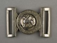 Denbighshire Rifle Volunteers belt buckle, 1905-14