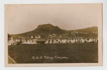 Postcard of the Royal Welsh Fusiliers Camp, Conwy